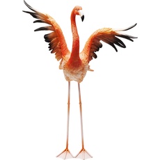 Bild 63948 Design Deko Figur Flamingo Road Fly 66cm, große Dekofigur Flamingo, Tierfigur Pink, Dekoobjekt Flamingo fliegend, (H/B/T) 66x50x28cm