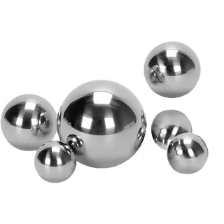 Dathjree 6 Stück Dekokugel Schwimmkugeln, Edelstahl Schwimmkugeln, Silber Gartenkugeln, Schwimmende Teichdeko, Metallkugel für Deko Kugeln Garten Teichdeko Deko Miniteich