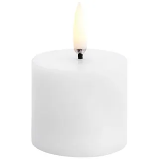 uYuni LED Stumpenkerze 5 x 7,5 cm weiß