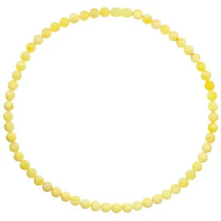 Kette ohne Anhänger OSTSEE-SCHMUCK "- Kugel 8 mm - Bernstein -" Gr. 42, gelb, Halsketten, Damen, 42, Bernstein, Kette ohne Anhänger