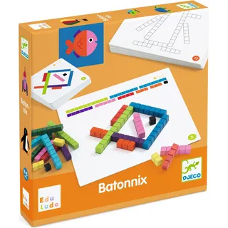 Djeco Lernspiel Batonnix für Kinder 4-8 Jahre zum Erlernen von Längen und Maßeinheiten