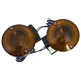 Drag Specialties L12-6030gbare Blinker Für Motorräder - Black / Amber - One Size