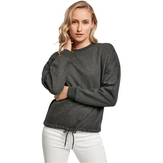 Build Your Brand Damen By058-ladies Oversize Crewneck Sweater