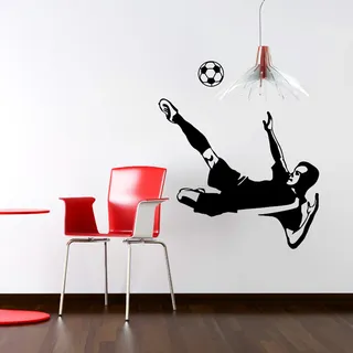 Ambiance -live Footballer 7 Wandtattoo - 55 x 85 cm schwarz