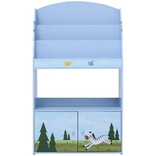 Fantasy Fields Sunny Safari Kinder 3-stufiges Bücherregal Aus Holz Und Aufbewahrung Mehrfarben TD-13394SS