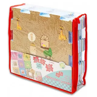 Tachan Eva Teppich Mach Dein Haus 305x305 Cm 18 Stücke - Multicolor - 18-24 Monate