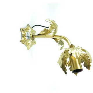 Wandleuchte Aus Eisen Mit Akanthusblättern In Gold Für Bad Küche Wohnzimmer