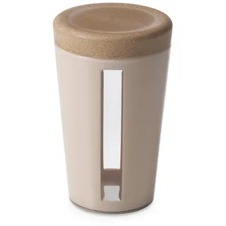 OMADA Design – Vorratsdose 1,25 l – Behälter aus Kunststoff und Holz mit Deckel für frische Lebensmittel – Linie Ecoliving