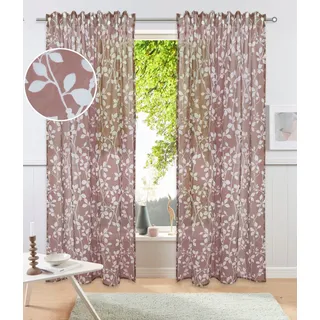 OTTO home Gardine »Issoire« Multifunktionsband 1, Stk. tlg. Wohnzimmer, Schlafzimmer, Esszimmer, gemustert und halbtransparent,