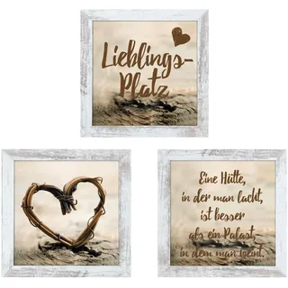 Bönninghoff Lieblingsplatz Herz Bönninghoff braun 23x23 cm 1 St.