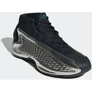 adidas Basketballschuh ADIDAS PERFORMANCE "ANTHONY EDWARDS 1 LOW", Herren, Gr. 42,5, schwarz (core schwarz, silber metallic, core schwarz), Synthetik, Textil, Schuhe Basketballschuh
