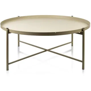 MONDEX Lucas Beige Metall 76,5 x 32 x 76,5 cm