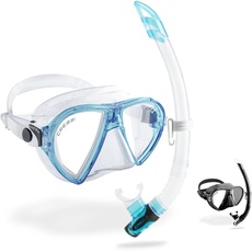 Bild Ocean Combo Set - Schnorchelset Ocean Maske und Schnorchel Gamma, Transparent/Aquamarin, Einheitsgröße, Erwachsene Unisex