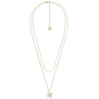 Fossil Sutton Damen Goldfarbene Halskette aus Edelstahl, JF04969710