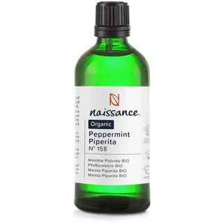 Naissance Pfefferminzöl BIO (Nr. 158) - 100ml - Mentha Piperita - 100% Reines Ackerminze Ätherisches Öl - Minzöl für Naturkosmetik, Aromatherapie, Duftlampe - Duftöl für Aroma Diffuser