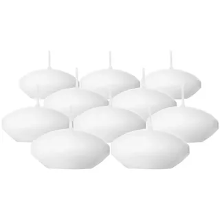 VICASKY Schwimmkerzen Weiss Schwimmende Kerzen Floating Candles GroßE Kerze Lange 10 Kerzen, Tischdekoration, Kerzenvasen, Weiß, Tropffrei, Teelicht-tischdekoration, Pool, Unparfümiertes Wachs