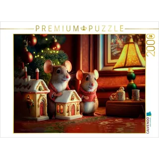 CALVENDO Puzzle Frohe Weihnachten | 2000 Teile Lege-Größe 90x67cm Foto-Puzzle für glückliche Stunden