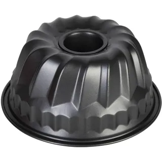 wenco Mini-Gugelhupfform 18 cm – Hochwertige Antihaftbeschichtung, Robuster Stahl, Gleichmäßige Wärmeverteilung, Klassisches grau, Ideal für Kleine Kuchen, Leicht zu Reinigen