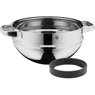 WMF Compact Cuisine Wasserbadschüssel 24 cm stapelbar, Rührschüssel für Wasserbad, Cromargan Edelstahl Schüssel poliert, spülmaschinengeeignet
