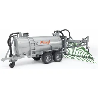 Bruder 02020 - Fliegl Fassanhänger mit Schleppschlauchverteiler silber 1:16
