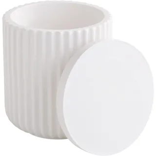 HobbyFun Silikon Gießform Dose mit Rillen, ca. 8,5 x 7 cm, Perfekt für DIY Kerzen und Seifen, Hochwertige Silikonform für kreatives Basteln