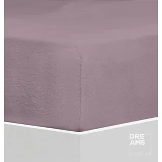 Florella Spannbettlaken »FS9, Flausch-Frottee, mit Rundum-Gummi, 80 % Baumwolle, 20 % Polyester« für Matratzenhöhe bis 25 cm geeignet, lila