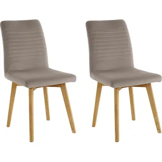 OTTO products Esszimmerstuhl Alessja Mikrofaser grau 2er Set