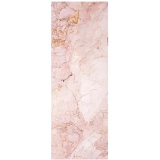 Queence »Marmor-Rosa« Steinoptik glatt 90x250cm, selbstklebend, kinderleichte Anbringung,, Sticker,