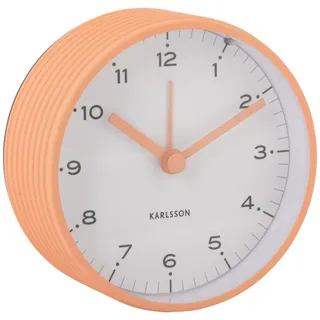 Karlsson Wecker Circus Rings - Orange - Ø9cm - Rund - Eisen - Wecker für Schlafzimmer