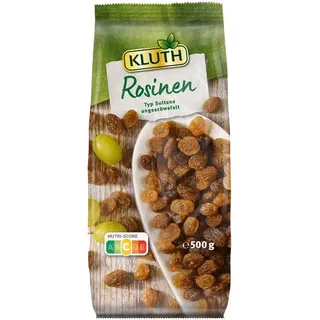 Herbert Kluth (GmbH & Co. KG) Kluth Rosinen Typ Sultana ungeschwefelt kernlos fruchtig 500g
