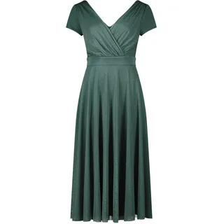 Vera Mont Cocktailkleid Glitzer-Look Dunkelgrün 38