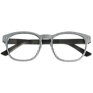 Lesebrille Michigan Weiß-Schwarz +2,50