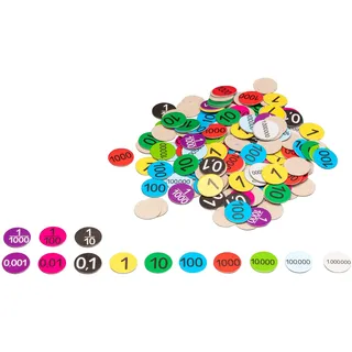 Wissner 80440 aktiv lernen - 356 Dezimal Stellenwert Plättchen