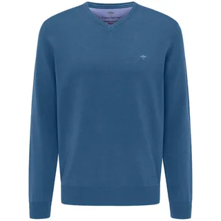 FYNCH-HATTON Fynch Hatton Sfpk211 Pullover mit V-ausschnitt - Azure - 4XL