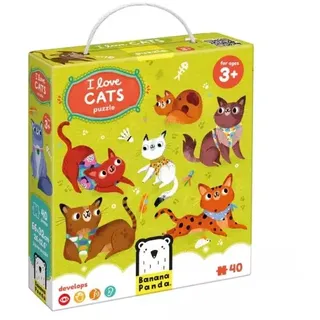 Banana Panda: Ich liebe Katzen-Puzzles