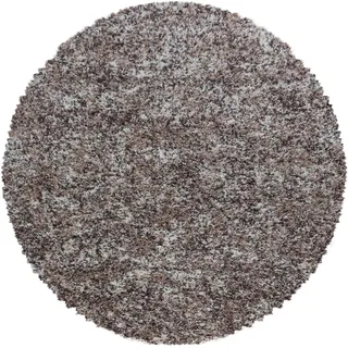 Ayyildiz Enjoy Hochflorteppich Ø 200 cm Beige