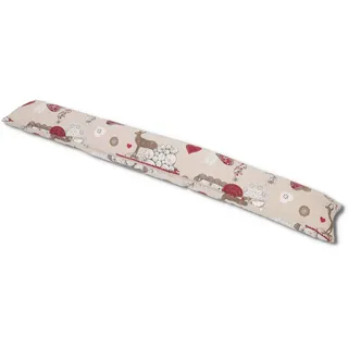 Casatessile Gepolsterter Luftzug mit abnehmbarem Bezug 110 cm. ELCH Zugluftstopper Tiroler Wurst.