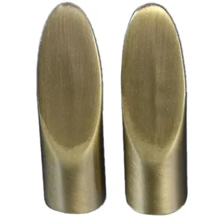 Liedeco Gardinenstangen-Endstück »Cut« für Gardinenstangen Ø 16 mm, goldfarben