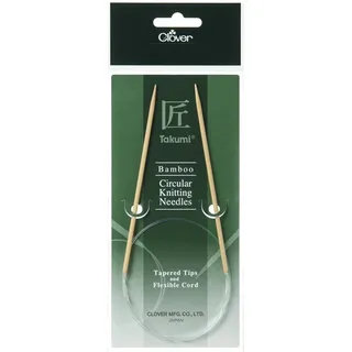 Clover 3861 Rundstricknadel Bambus Takumi 40 cm, 2 mm