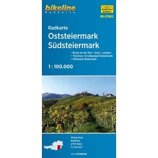 Radkarte Oststeiermark, Südsteiermark 1:100.000