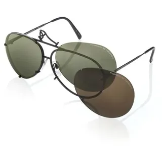Porsche Design P8478 Sonnenbrille - Black Mat / D63 - Green / CAT3