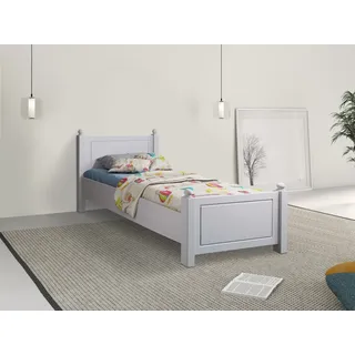 otto home »Mila, hohe Belastbarkeit Jugendbett,! FSC® zertifiziertes Massivholz« weiß, B:100cm H:86cm L:212cm, Betten, Massivholzbett, aus massiver Kiefer, inklusive Lattenrost,