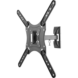 DELTACO Office, vollbewegliche 2-Wege-Wand, 23"-55", 30kg, 75x75-400-400 - Schwarz