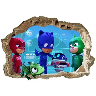 PJ Masks Wandaufkleber für Kinderzimmer, Jungen und Mädchen, Größe L