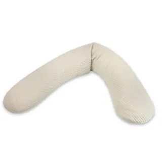 Theraline Stillkissen , Creme, Sandfarben, Beige , Textil , ca. 42 l , Füllung: EPS Mikroperlen, Polystyrol,Polystyrol, feine Perlen , 190 cm , Oeko-Tex® Standard 100 , Bezug abnehmbar, Bezug waschbar, schadstoffgeprüft, mit Reißverschluss , Füttern, Stillen, Stillkissen