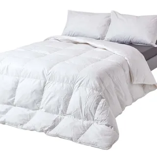 Homescapes Winterdecke 135/200 cm, Gänse-Federn & Daunen , Weiß , Textil , Rechteckig , 135x200 cm , Oeko-Tex® , Heimtextilien, Kopfpolster & Bettdecken, Bettdecken, Winterdecken