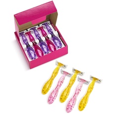BIC Miss Soleil Colour Rasierer Damen, 1 x 10er Pack Einwegrasierer in 4 Farben, mit Aloe Vera & Vitamin E für eine sanfte Rasur