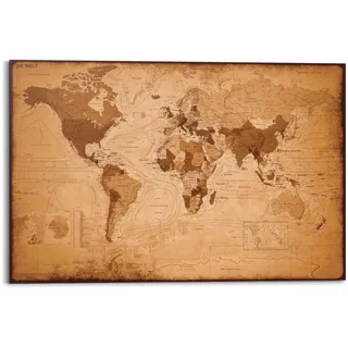 Home Affaire »Weltkarte - antik« 90/60 cm,