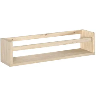 Calicosy Wandregal aus massiver Kiefer - L60 x H15 cm , Apfelbaumfarben , Holz , 15x15x60 cm , Wohnzimmer, Regale, Bücherregale