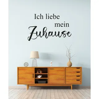 my home Wandtattoo »Ich liebe mein Zuhause« Wandaufkleber, selbstklebend, rückstandslos abziehbar, schwarz